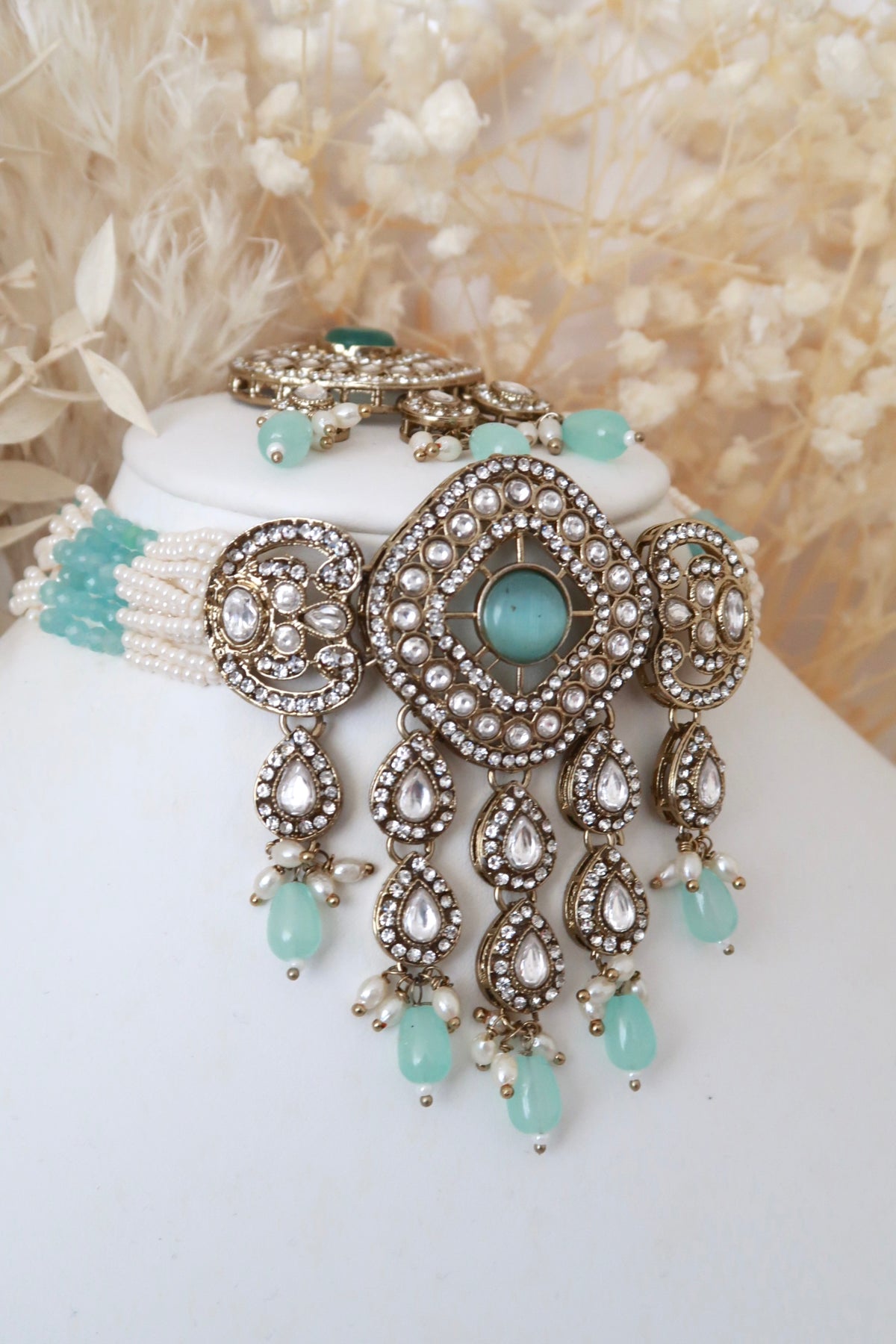 Aira Choker Set (Blue)