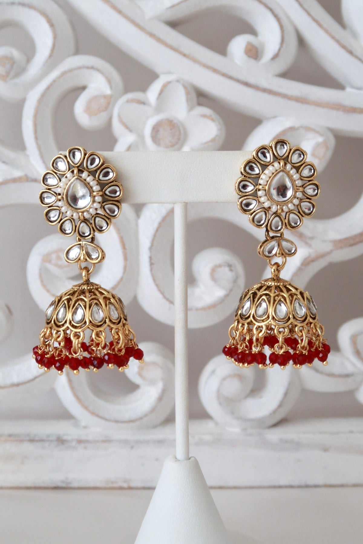 Gulzaar Choker Set (Ruby Red)