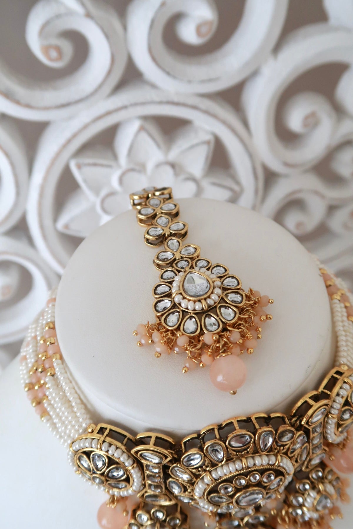 Gulzaar Choker Set (Peach)