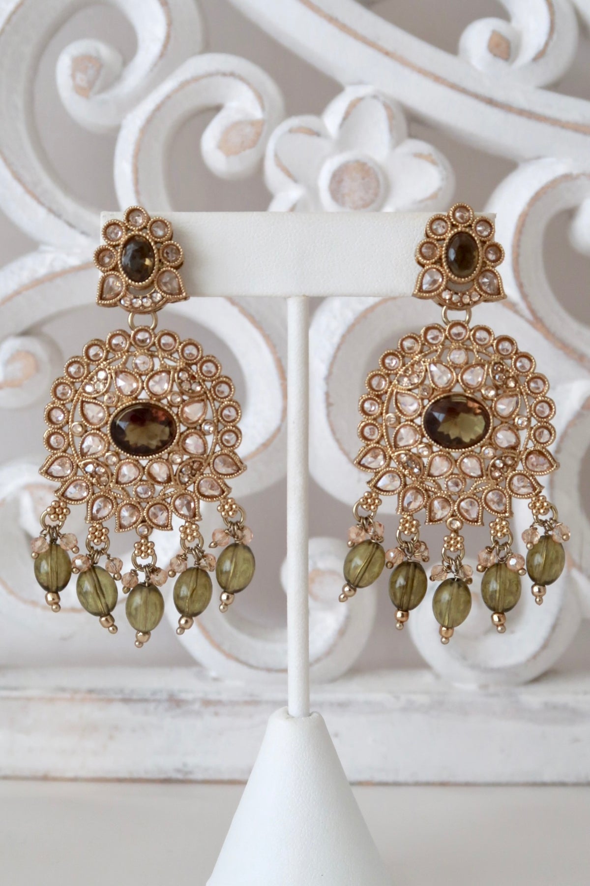 Anchal Choker Set (Olive)