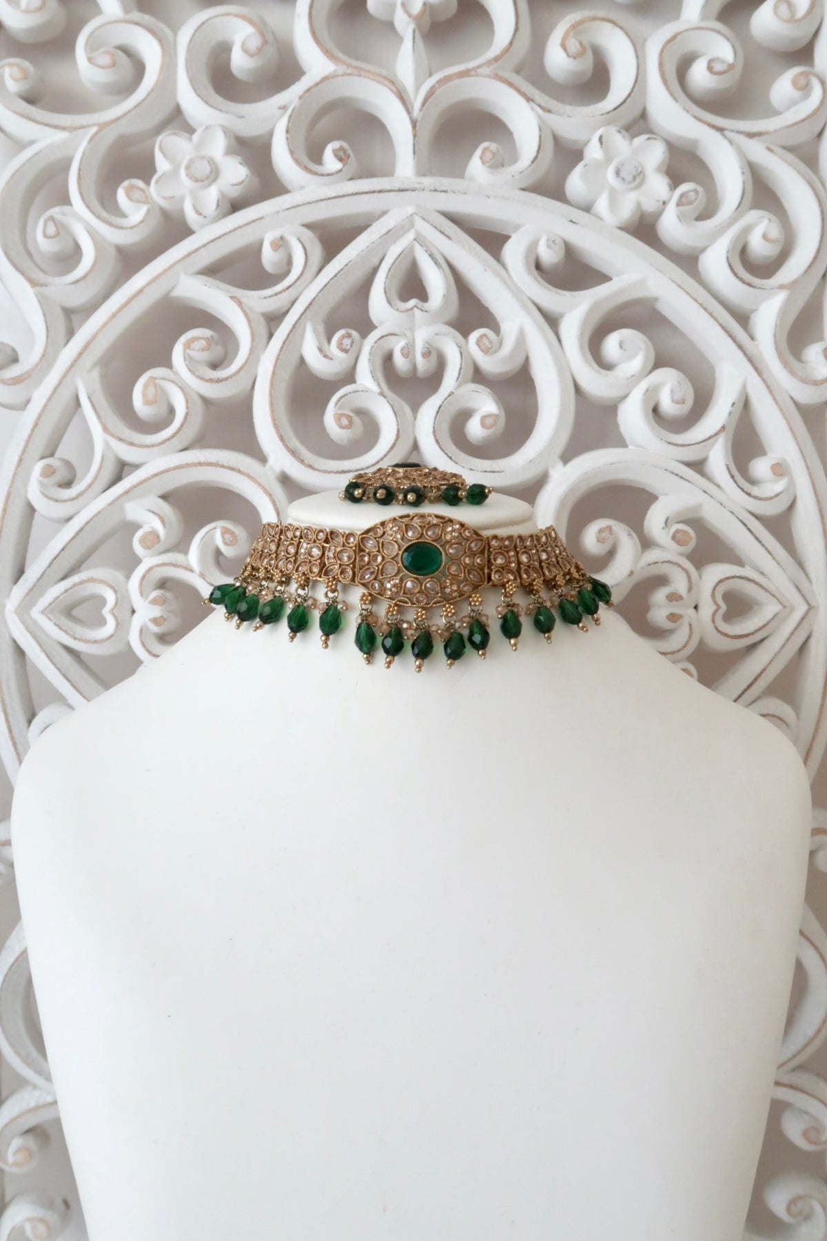 Anchal Choker Set (Emerald)