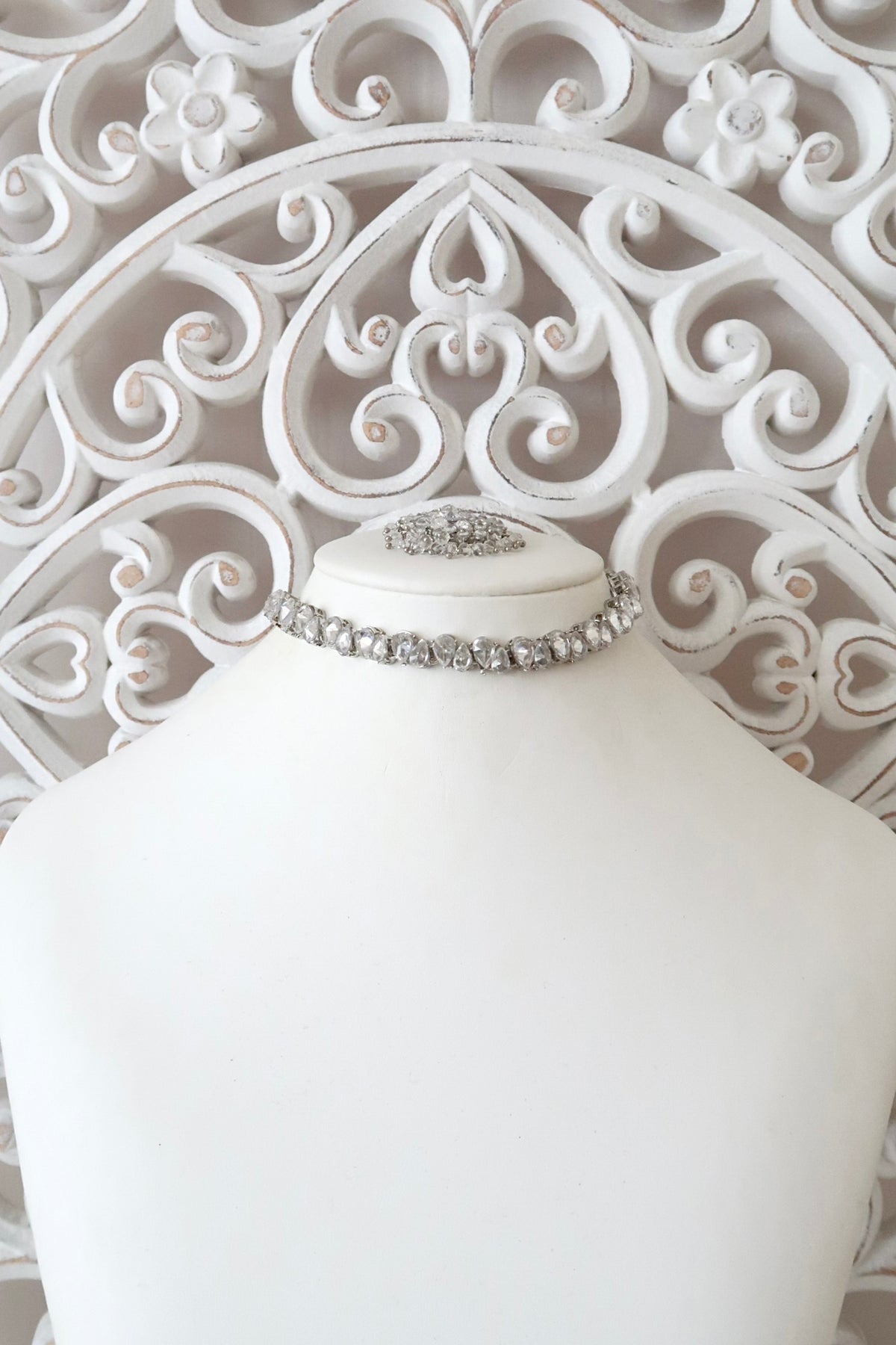 Ava Choker Set (Silver)