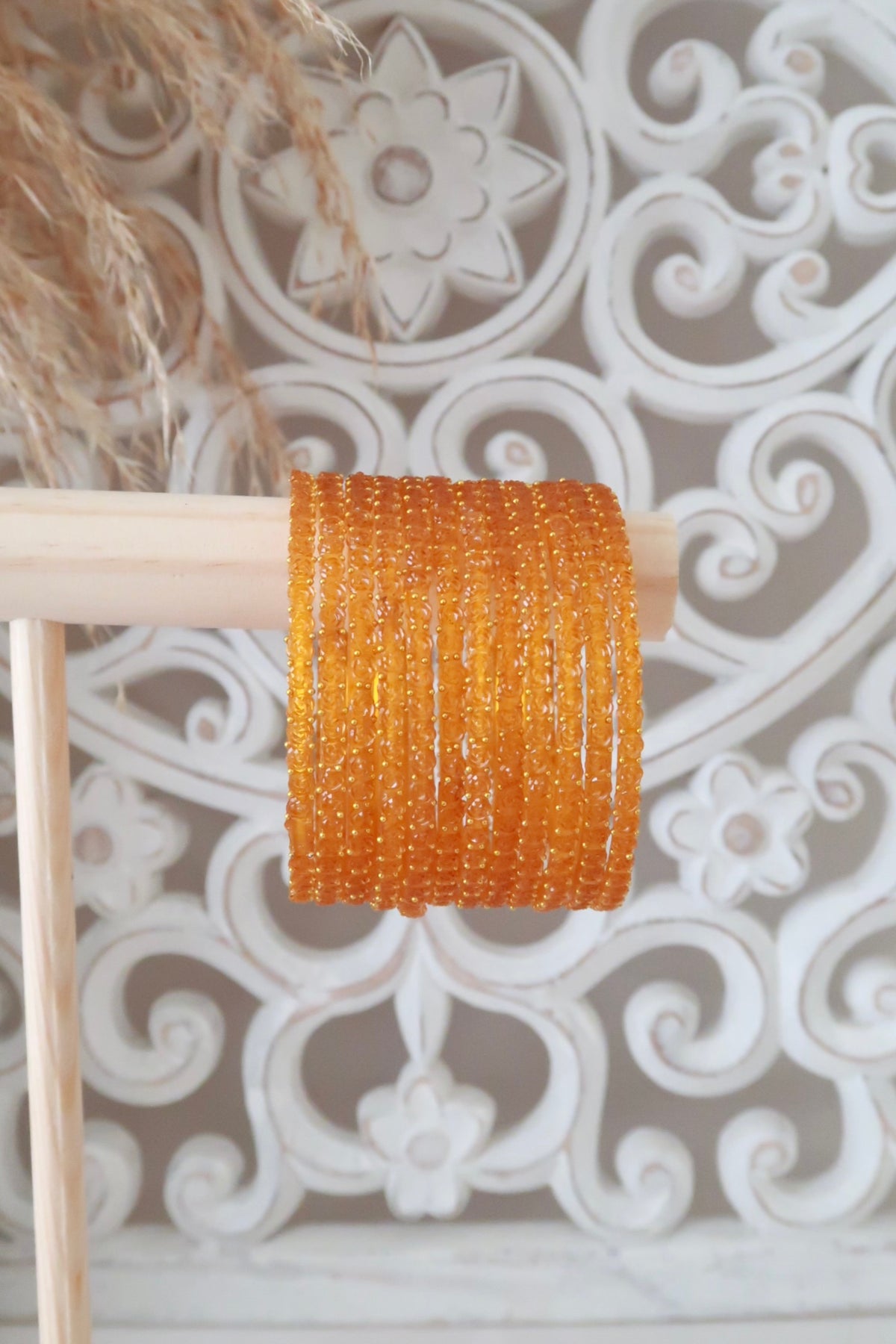 Kashmiri Glass Bangles (Rust)