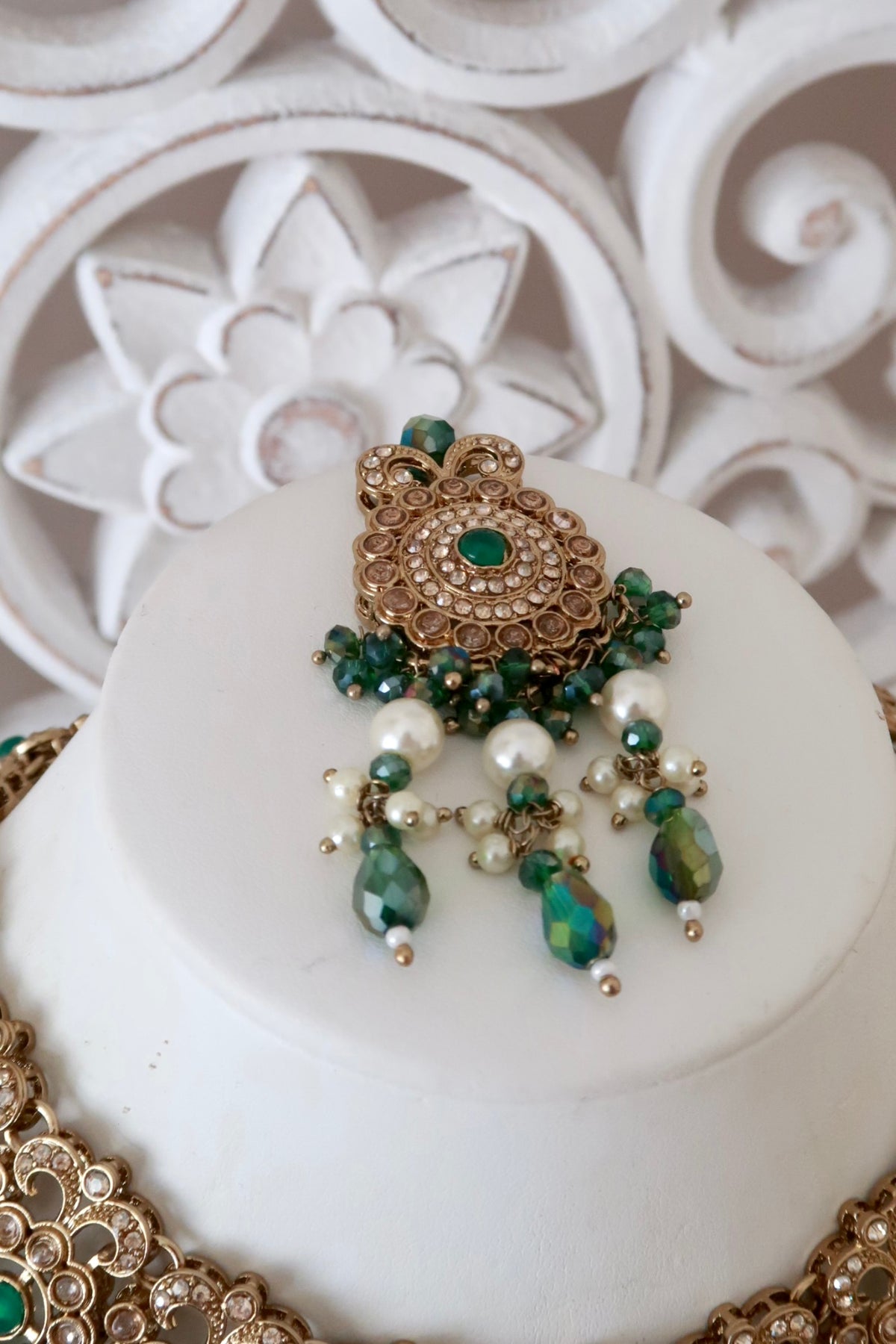 Daneen Necklace Set (Emerald)
