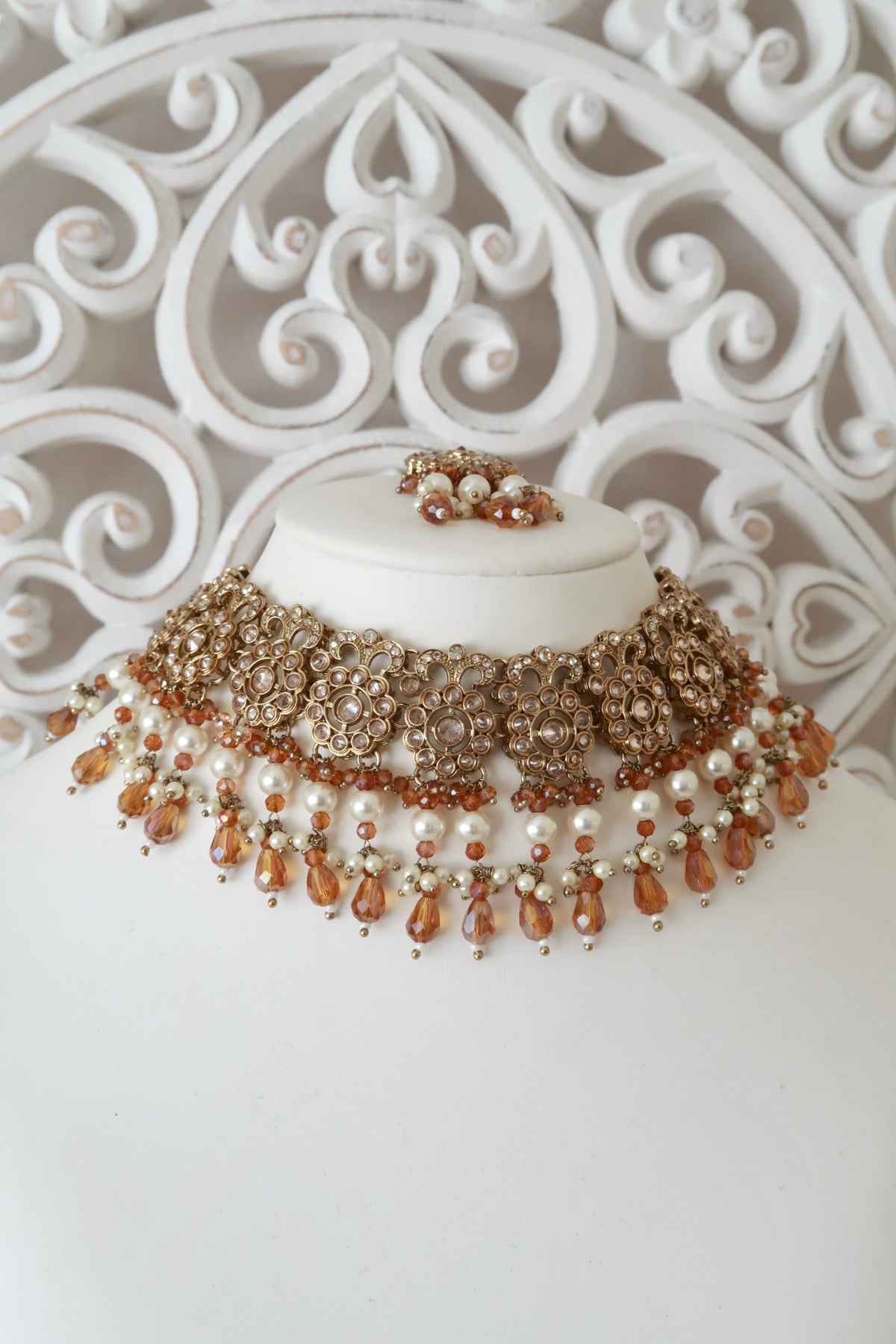 Daneen Necklace Set (Champagne)