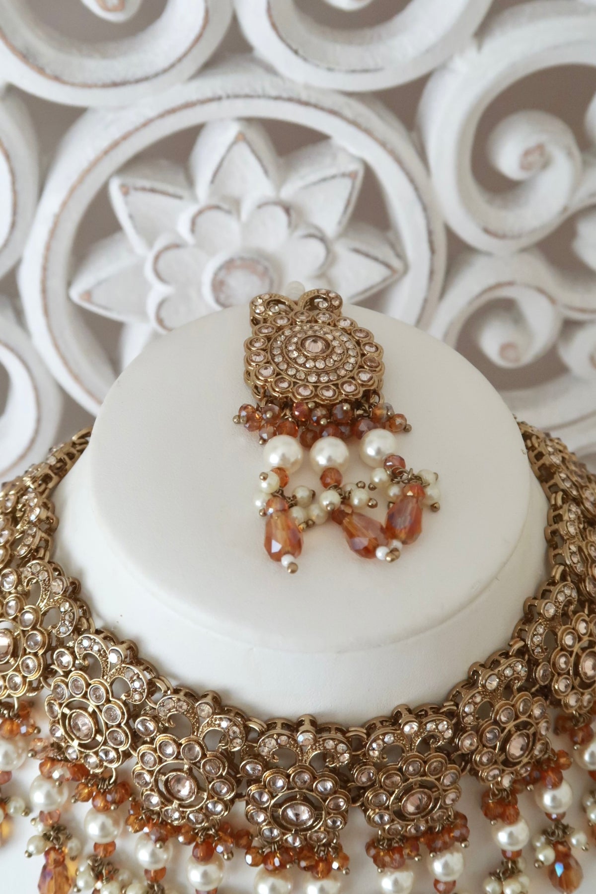 Daneen Necklace Set (Champagne)