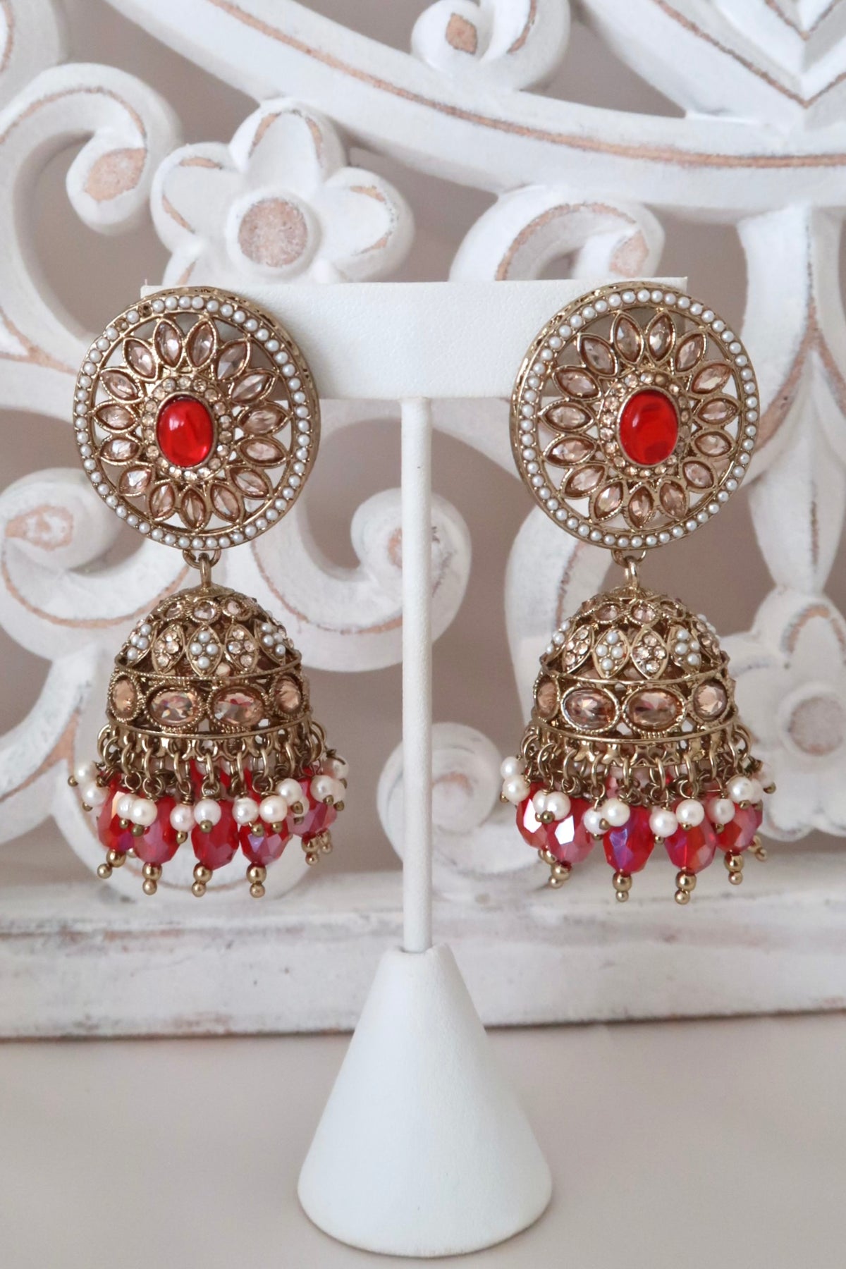Zayra Choker Set (Ruby Red)