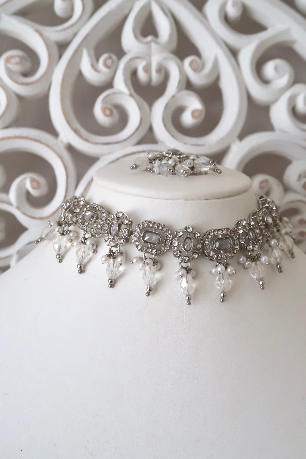 Elara Choker Set (Silver)