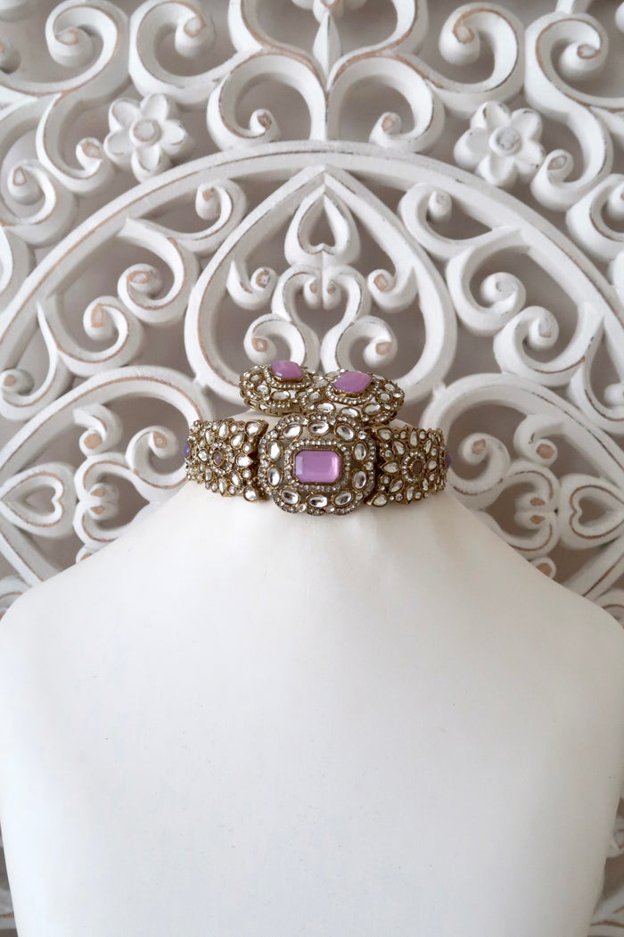 Meher Choker Set (Pink)