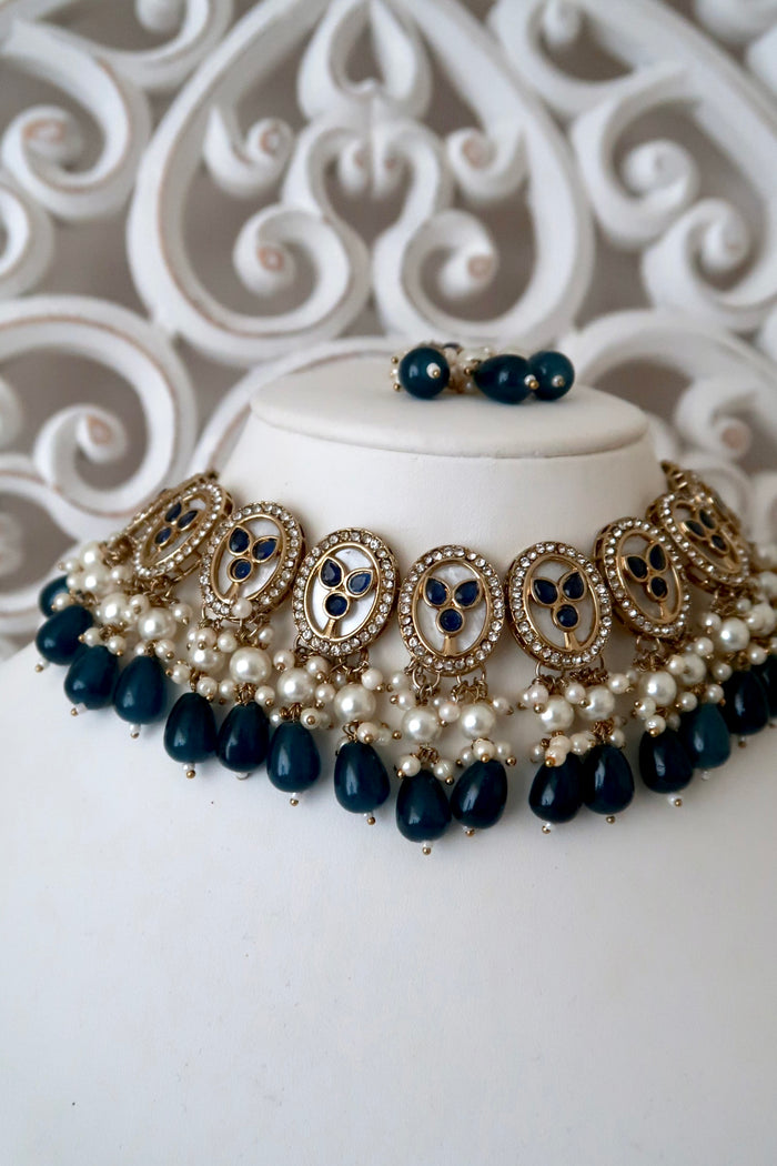 Sorelle Necklace Set (Navy)