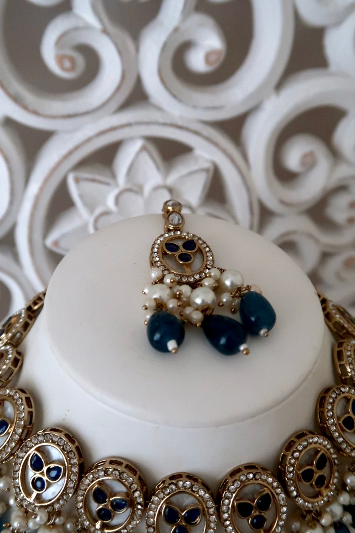 Sorelle Necklace Set (Navy)