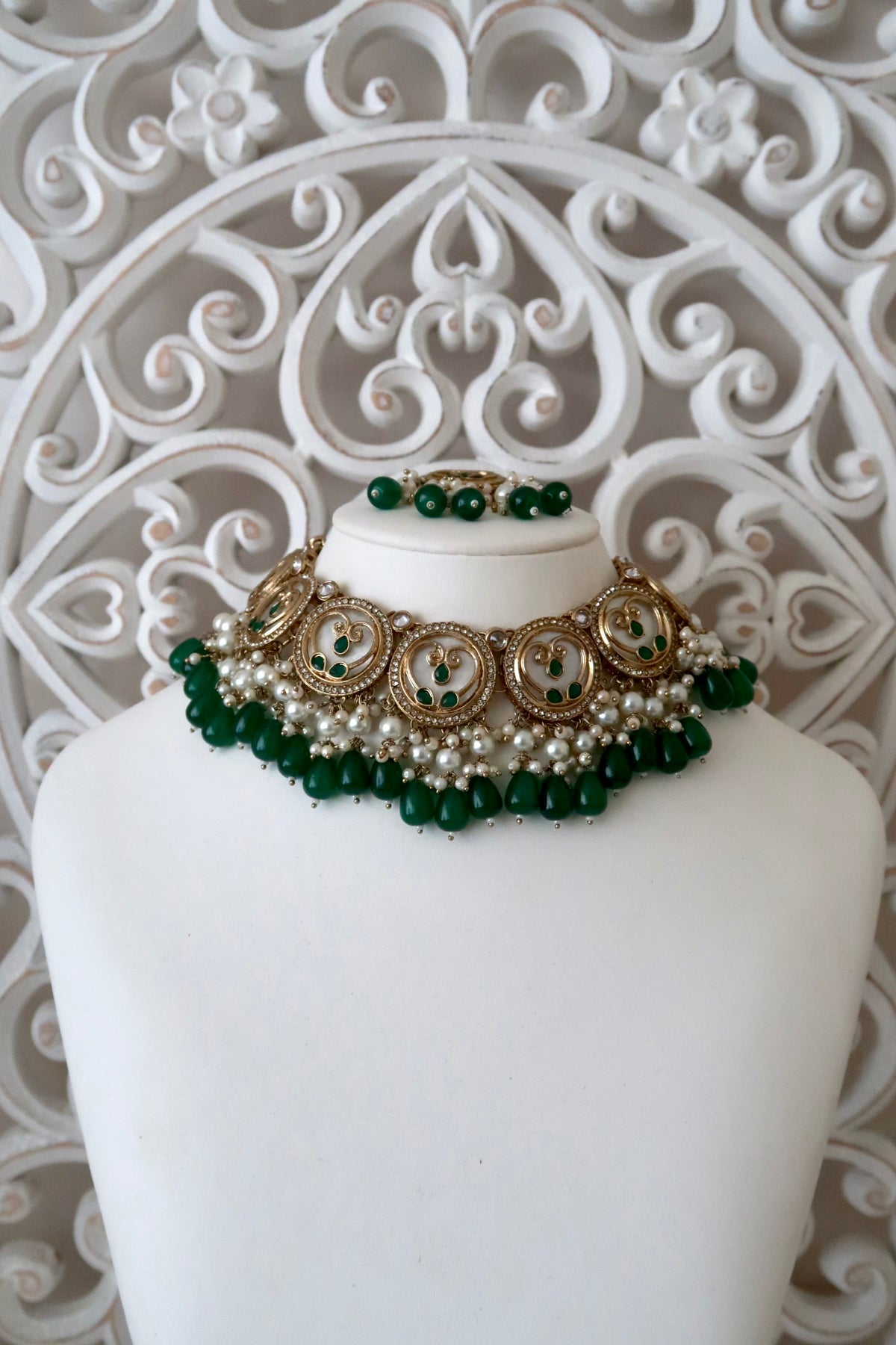 Zariya Necklace Set (Emerald)