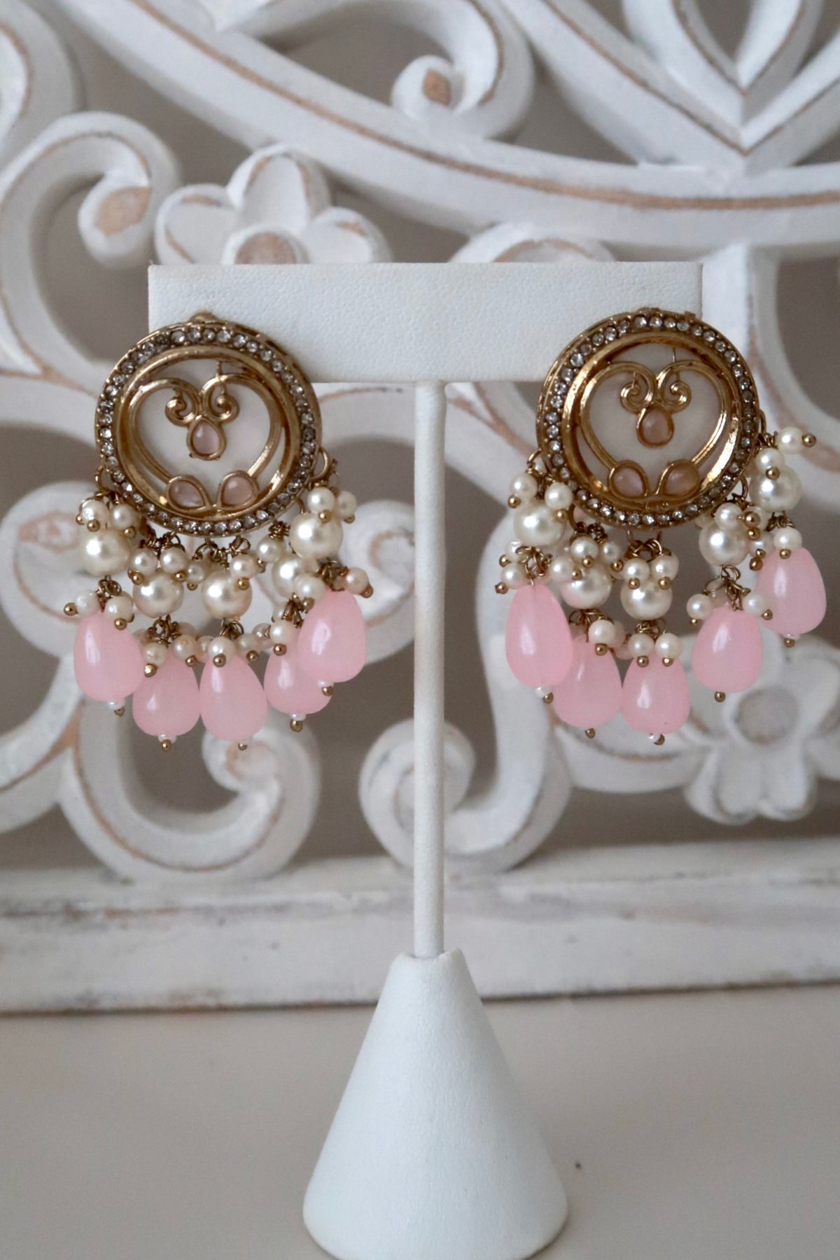 Zariya Necklace Set (Baby Pink)