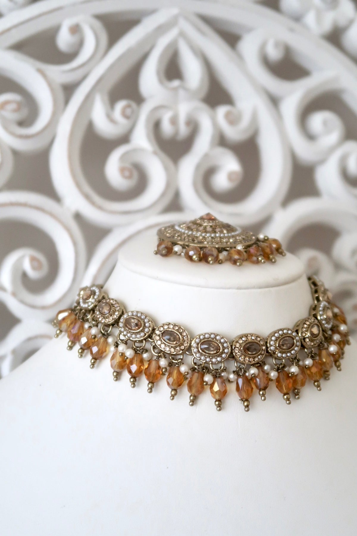 Zayra Choker Set (Bronze)