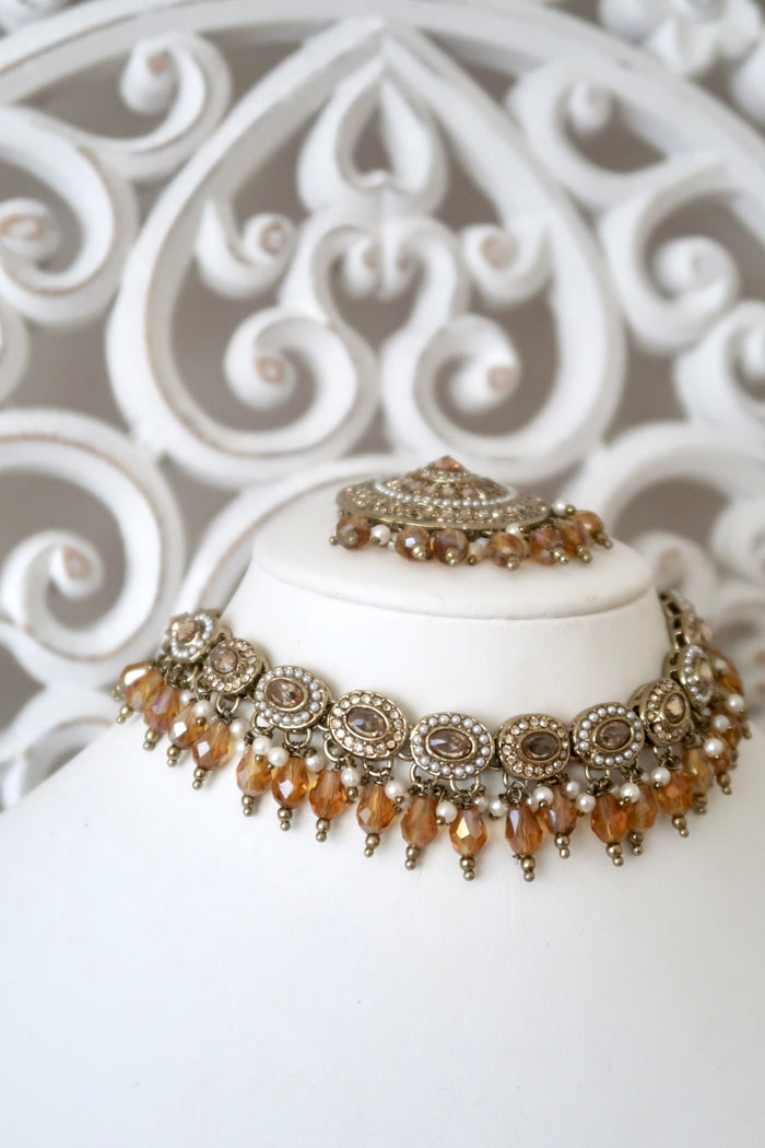 Zayra Choker Set (Bronze)