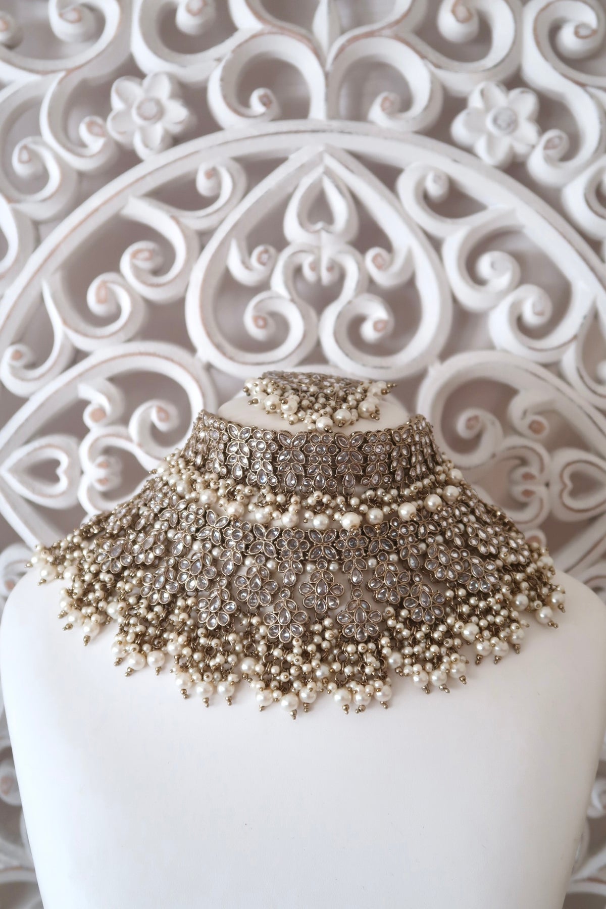 Zivara Bridal Set (Gold/Clear)