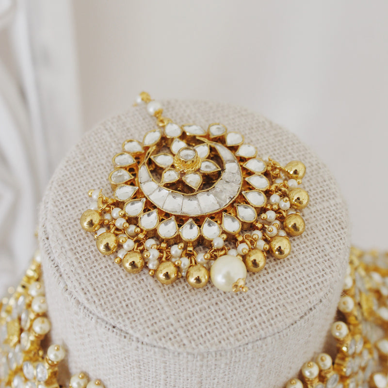 Mirza Kundan Bridal Set (Gold)