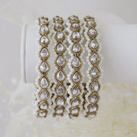 Rahea Bangles (Clear/Gold)